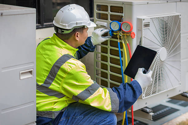 Professional Heat Pump Repair technician working in Nemacolin, PA